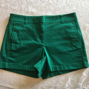 NWT Womens J. Crew Size 6 Green Chino Shorts